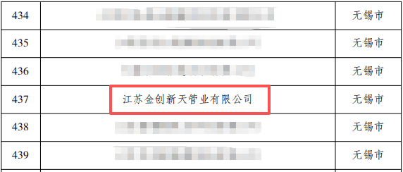 江苏金创新天管道有限公司